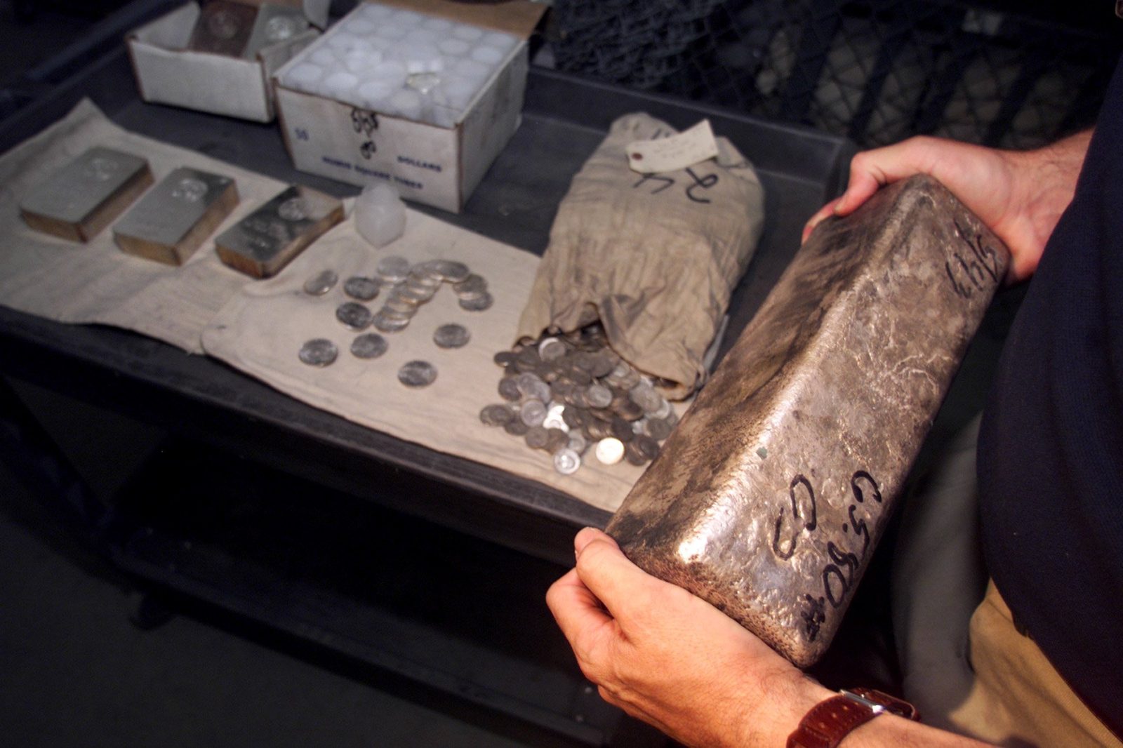 Part of Ted Binion’s silver collection