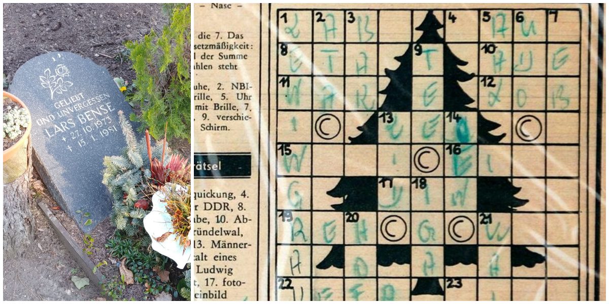 Crossword Puzzle found with Lars Bense’s body